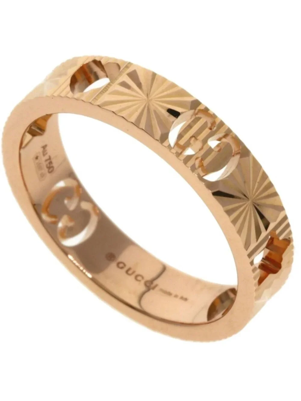 Gucci Icon Heart &star Ring 18k Pink Gold